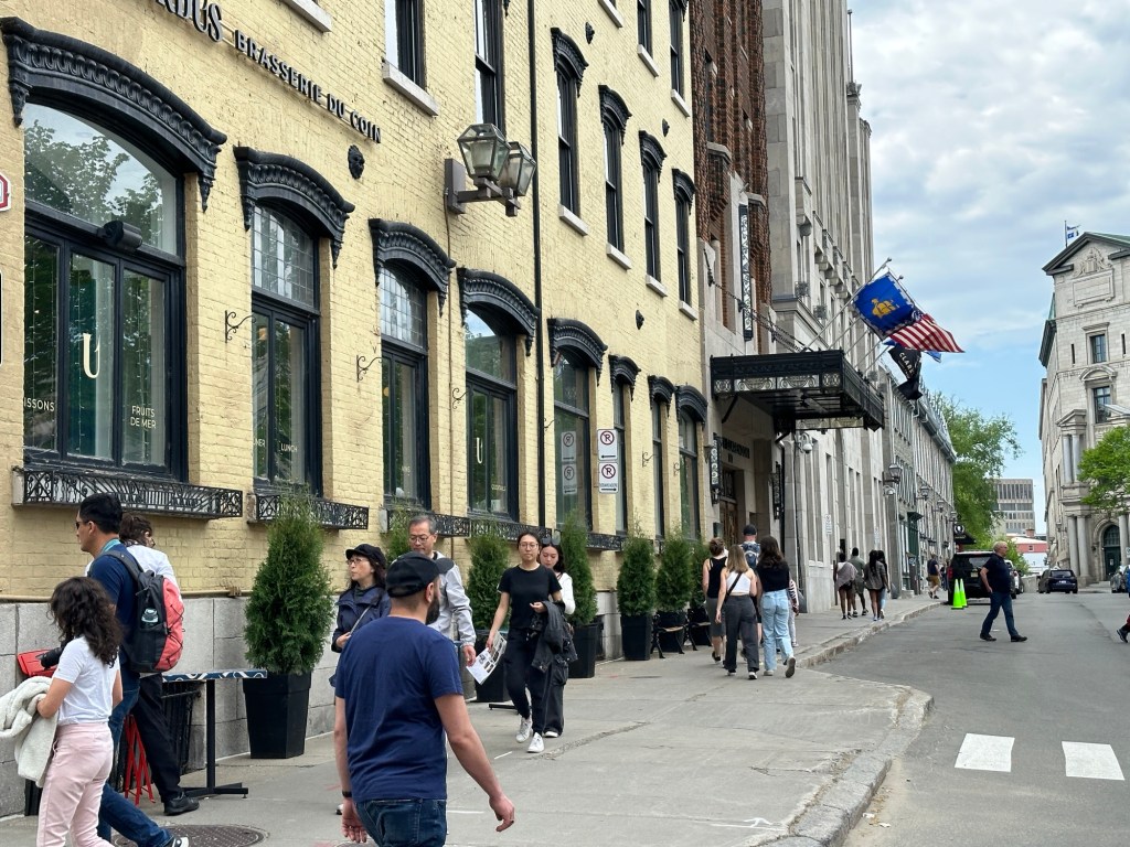 People walking in Quebec City
